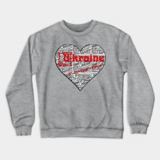 Big Ukrainian heart Crewneck Sweatshirt